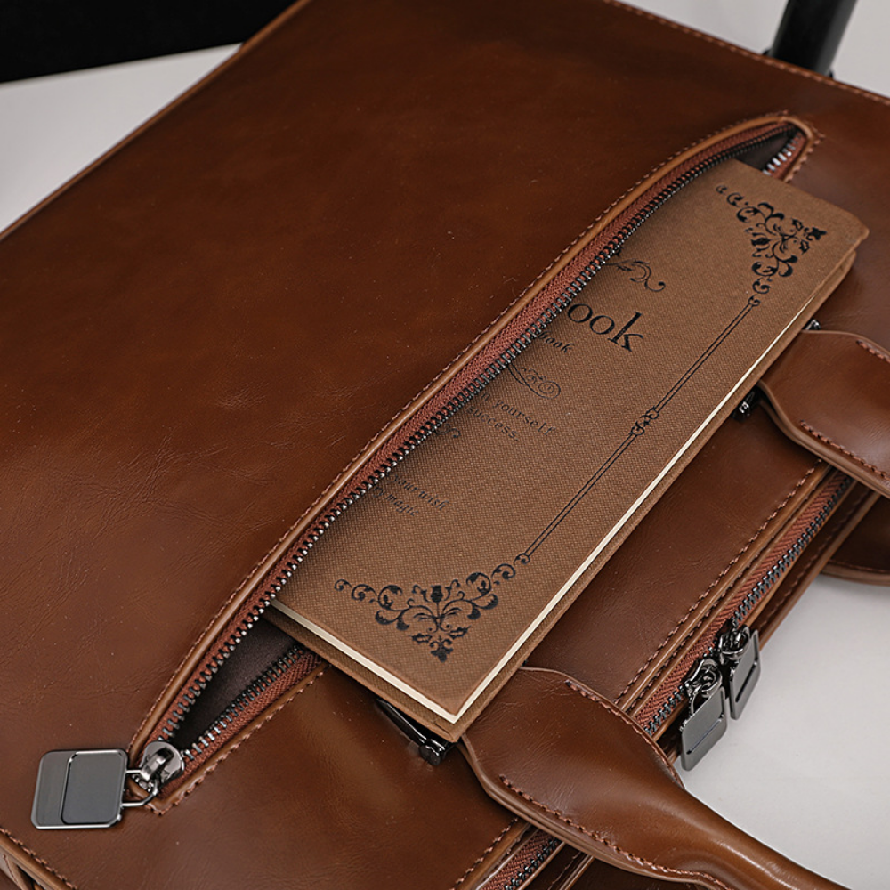 Bolsa Executiva em Couro Zagreb