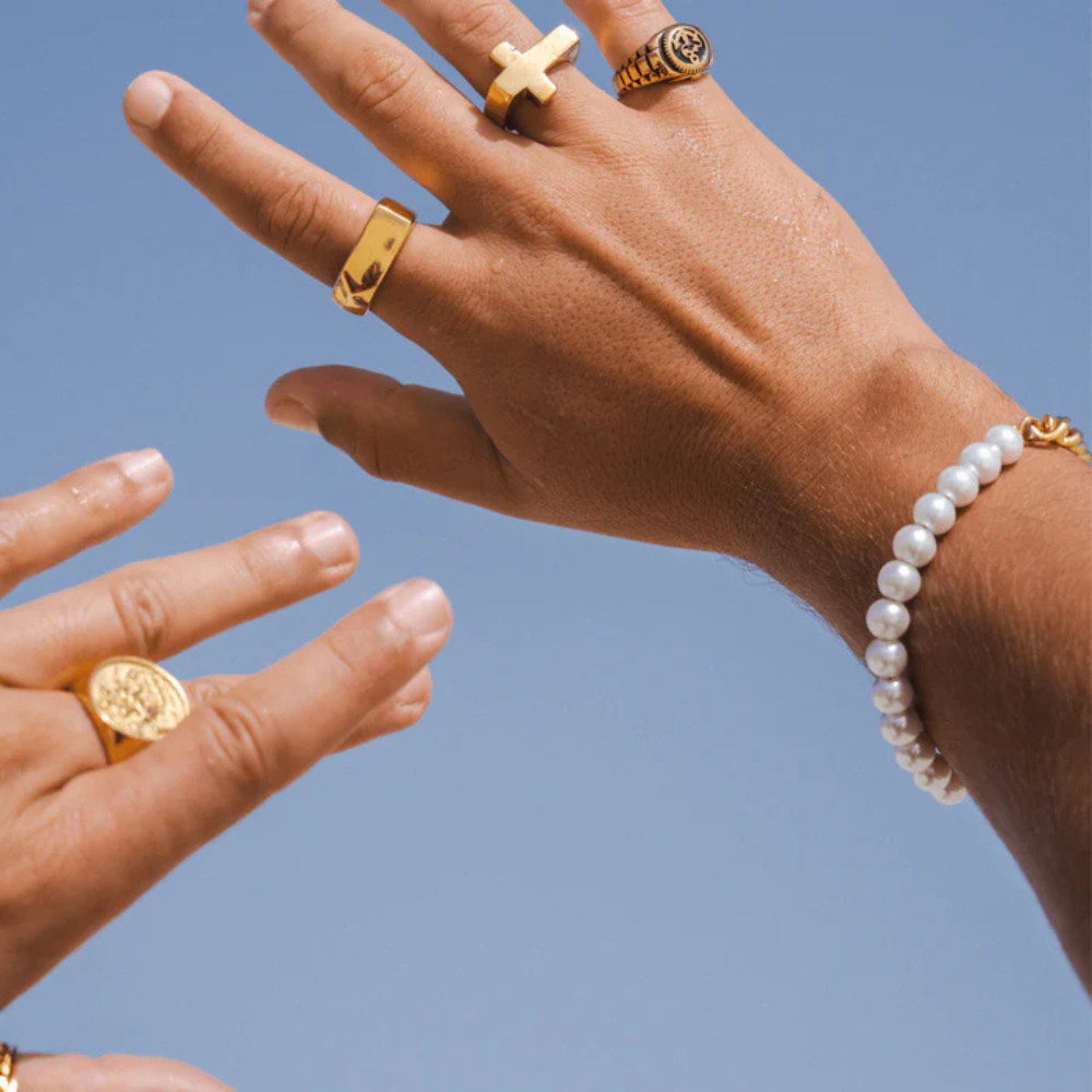 Anel Cross Ouro 18k