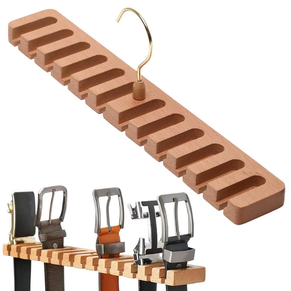 Cabide em Madeira para Cintos