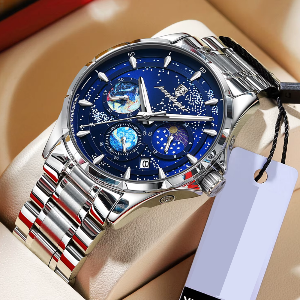 Relógio Poedagar Astro em Inox