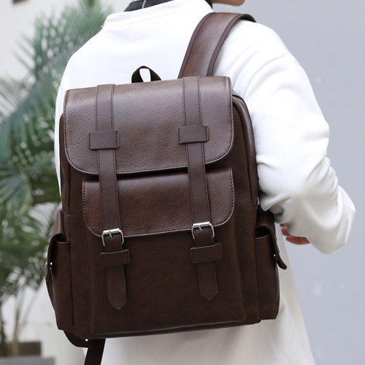 Mochila em Couro New York