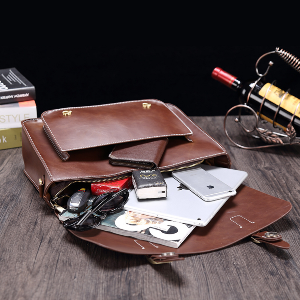 Bolsa Executiva em Couro Madrid