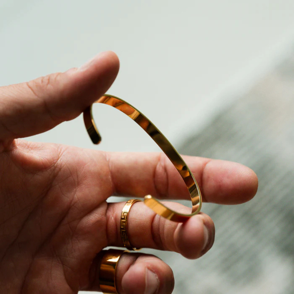 Bracelete Quentin Ouro Inox
