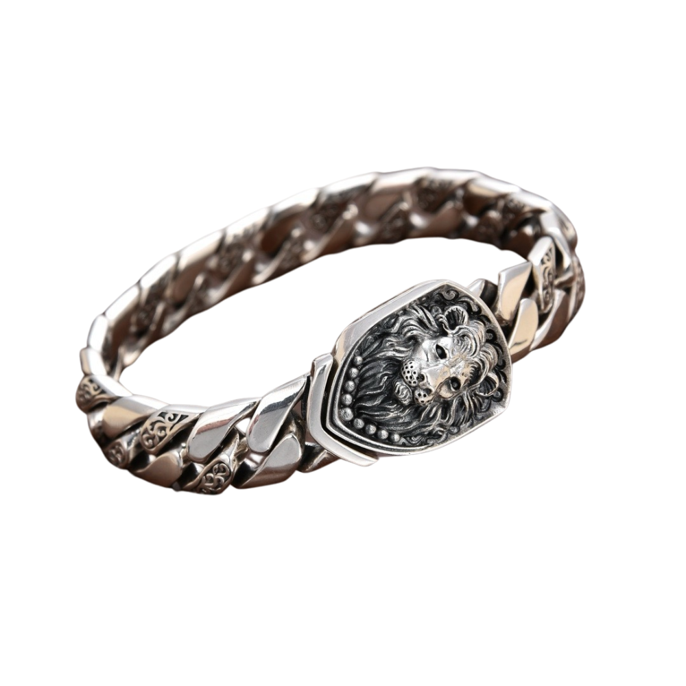 Pulseira Leon Prata Inox