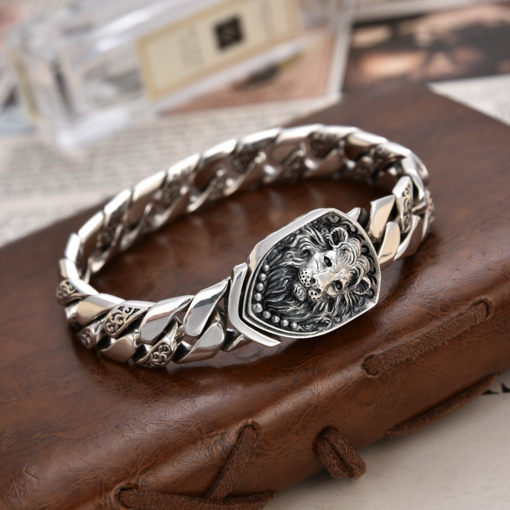 Pulseira Leon Prata Inox