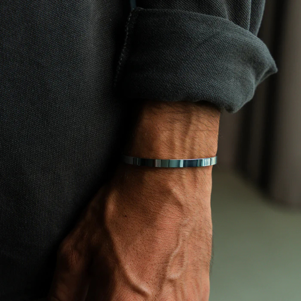 Bracelete Quentin Prata Inox