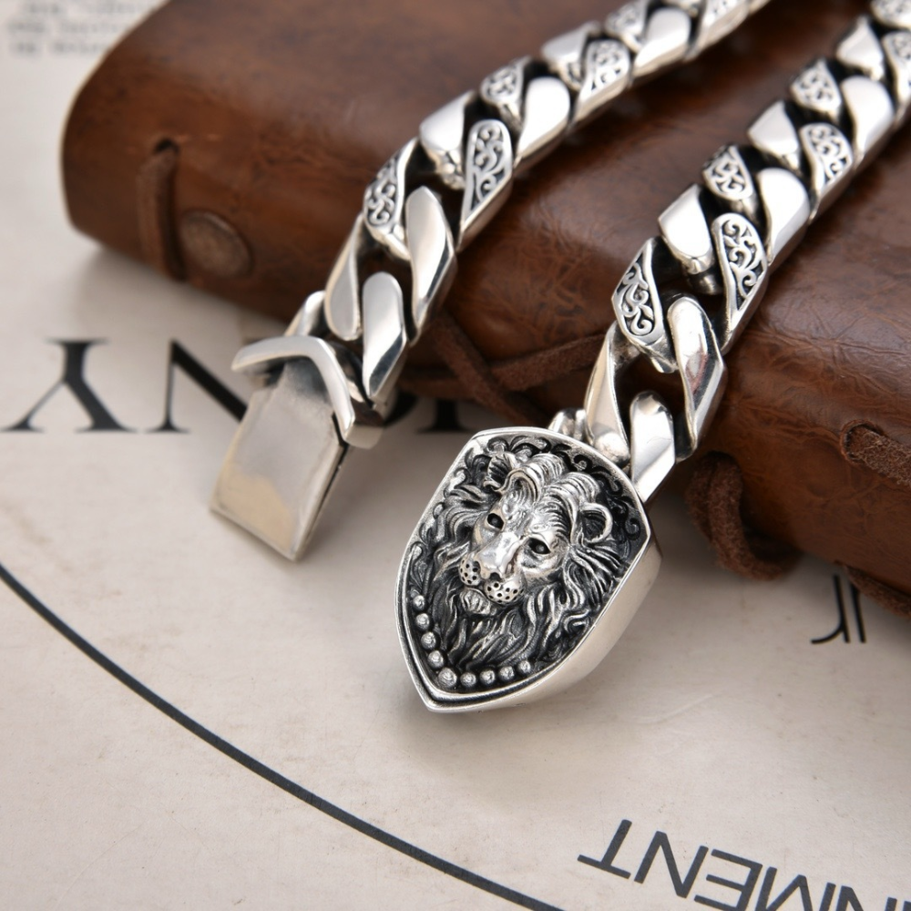 Pulseira Leon Prata Inox