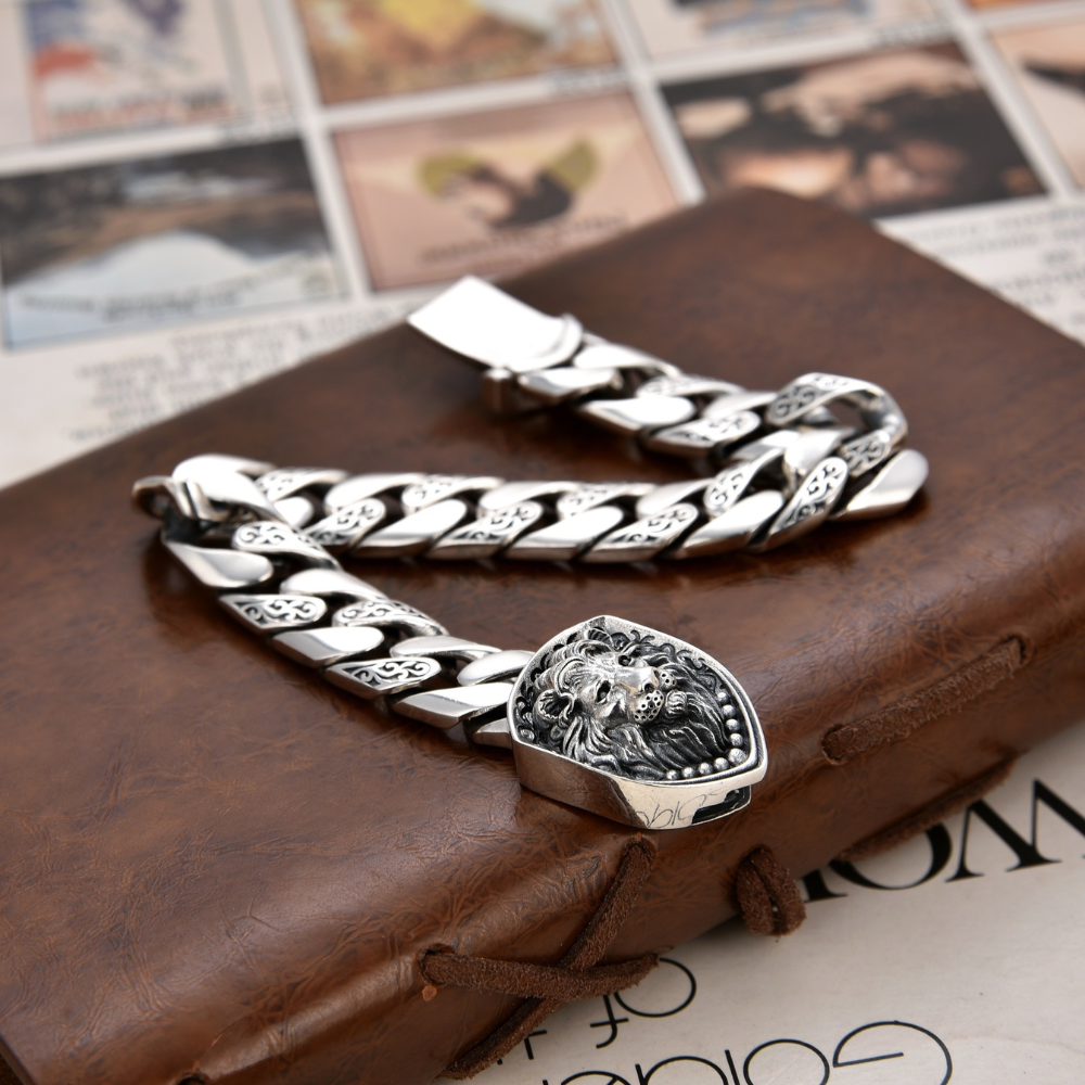 Pulseira Leon Prata Inox