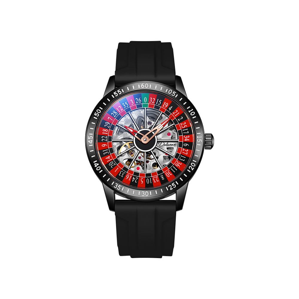 Relógio Poker Design - Pulseira Borracha