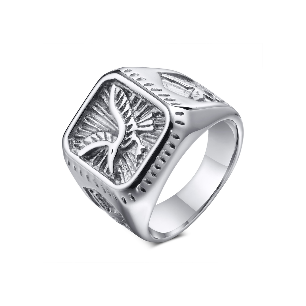 Anel Eagle Prata Inox