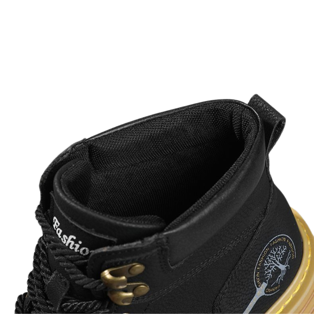 Bota Militar de Couro Preto