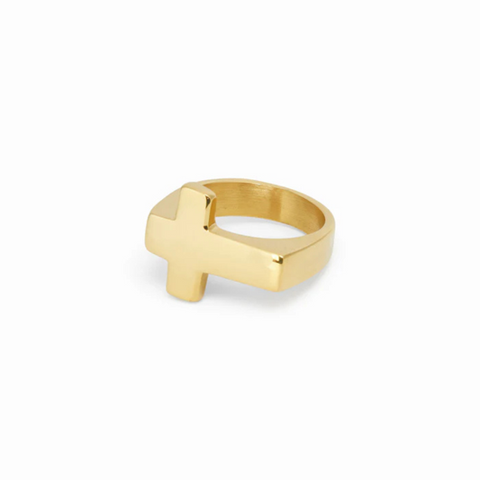 Anel Cross Ouro 18k