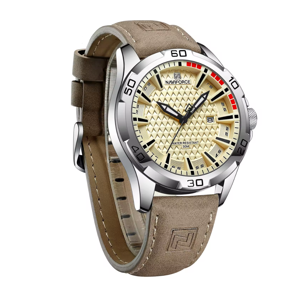 Relógio Naviforce Marrom em Couro
