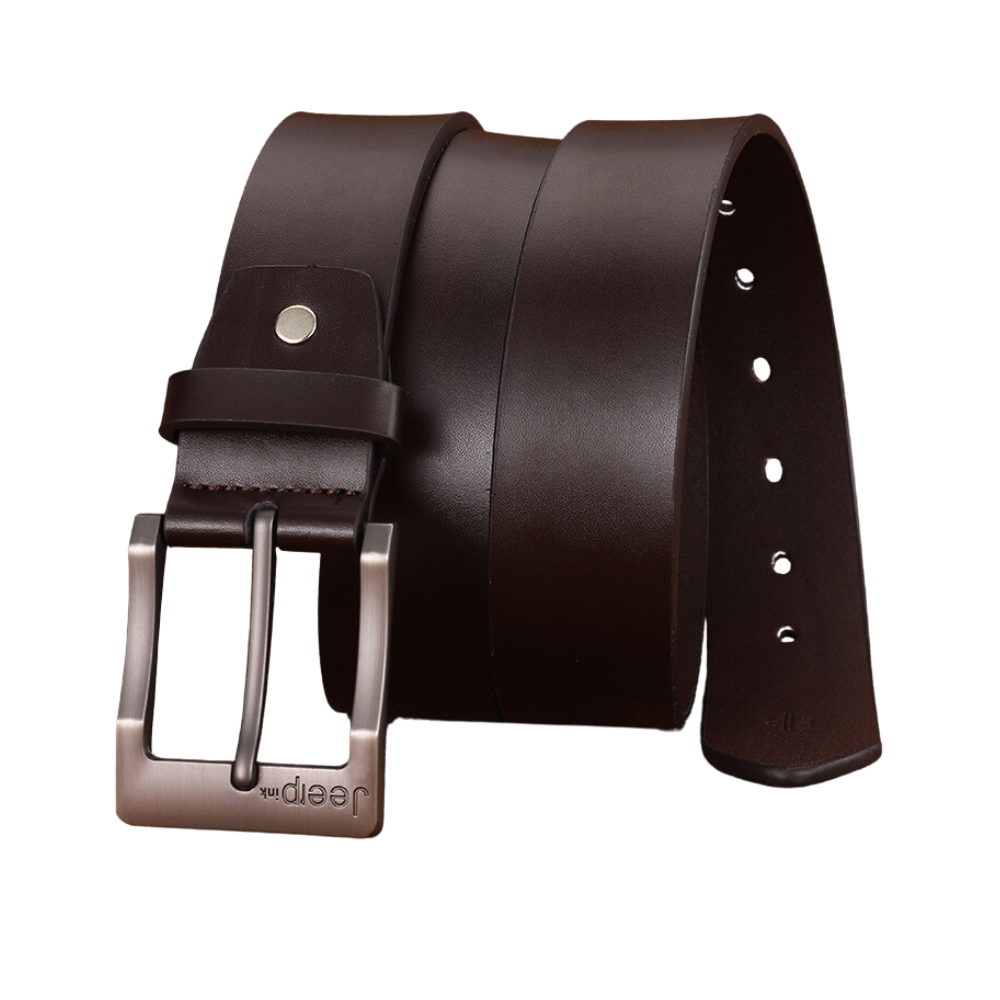 Cinto de Couro Casual - Jeep Ink