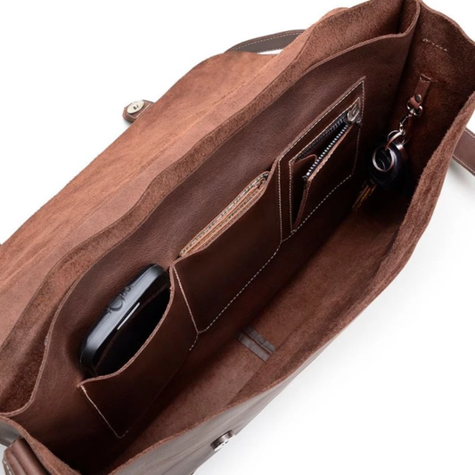 Bolsa Executiva Masculina em Couro Legítimo Daello