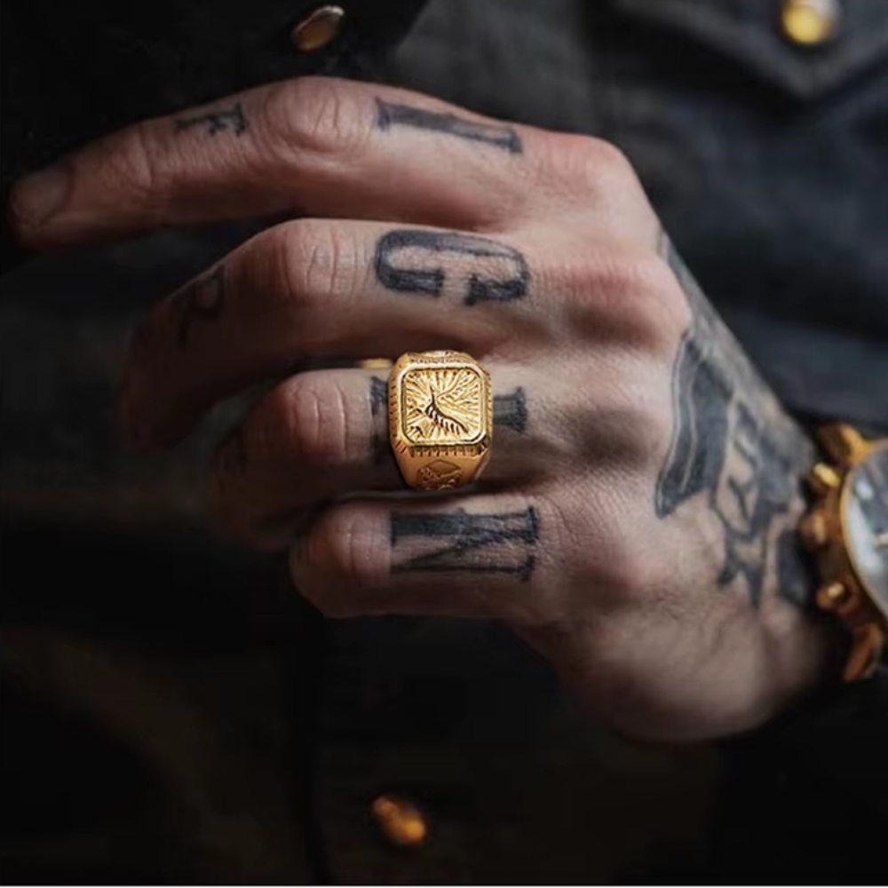 Anel Eagle Ouro 18k