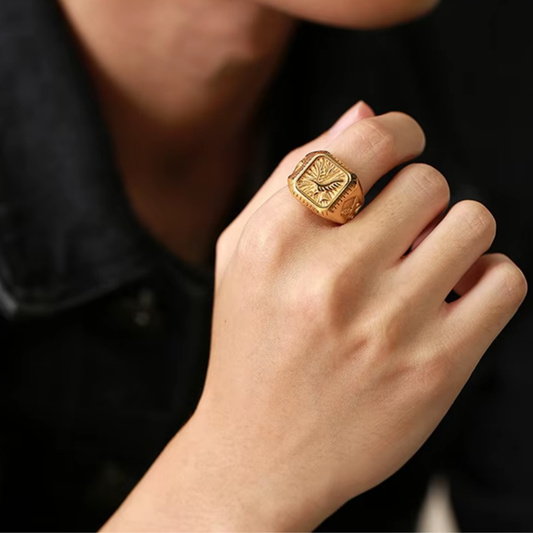 Anel Eagle Ouro 18k