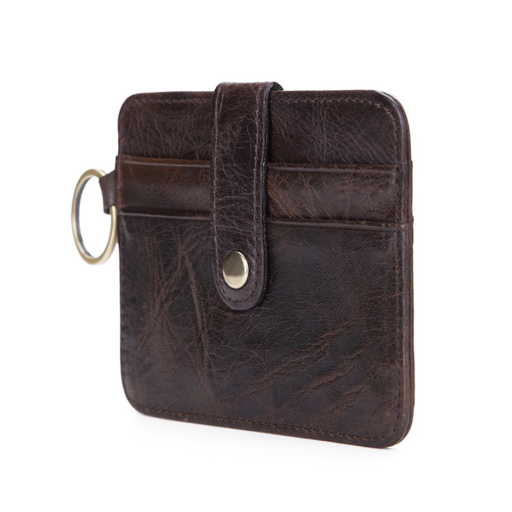 Porta Cartão de Couro Slim