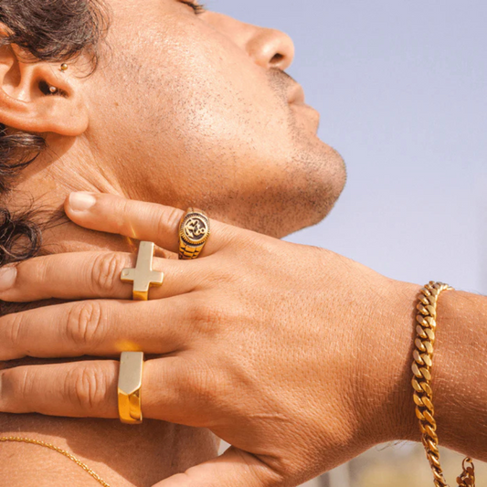 Anel Cross Ouro 18k