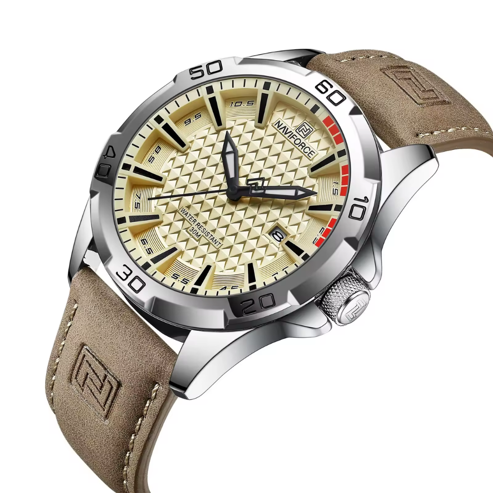 Relógio Naviforce Marrom em Couro