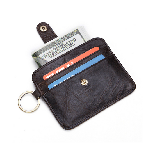 Porta Cartão de Couro Slim