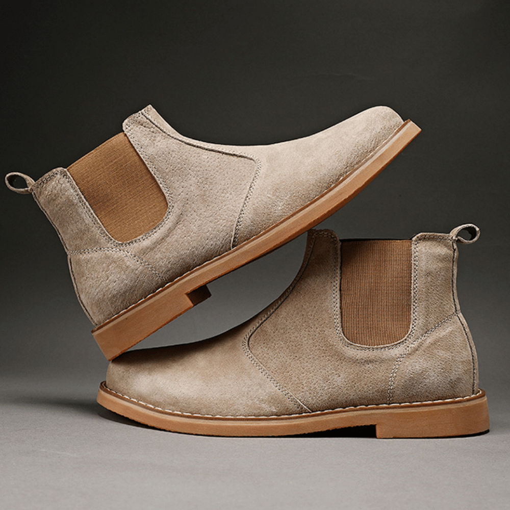 Bota de Camurça Rochester Bege