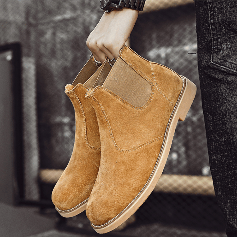 Bota de Camurça Rochester Caramelo