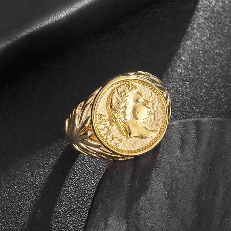 Anel Caesar Ouro Inox
