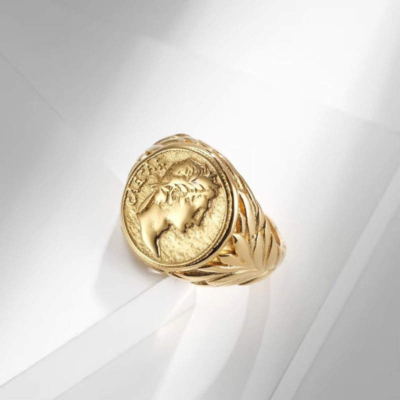 Anel Caesar Ouro Inox