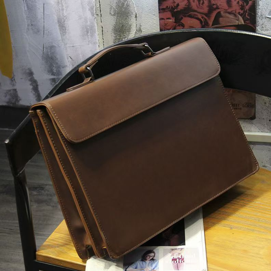 Maleta Executiva Masculina Chicago em Couro Tecnológico para Notebook