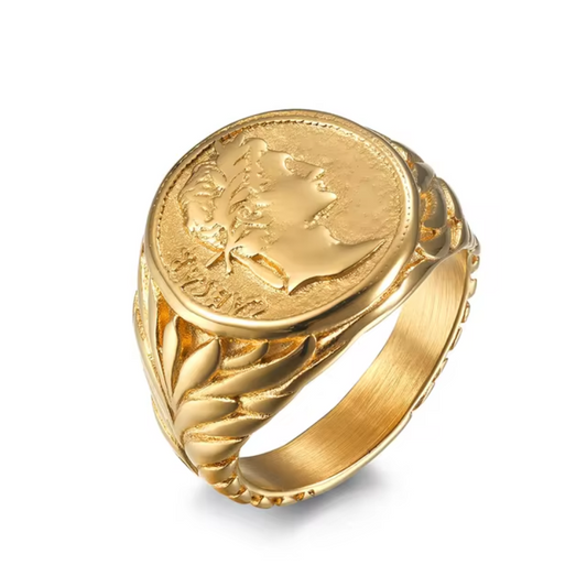 Anel Caesar Ouro Inox