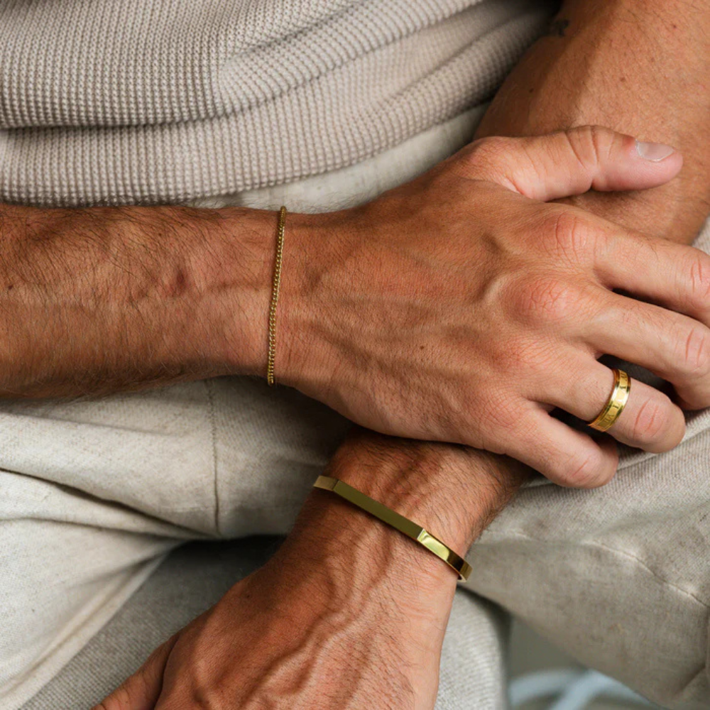 Bracelete Cuff Ouro 18k