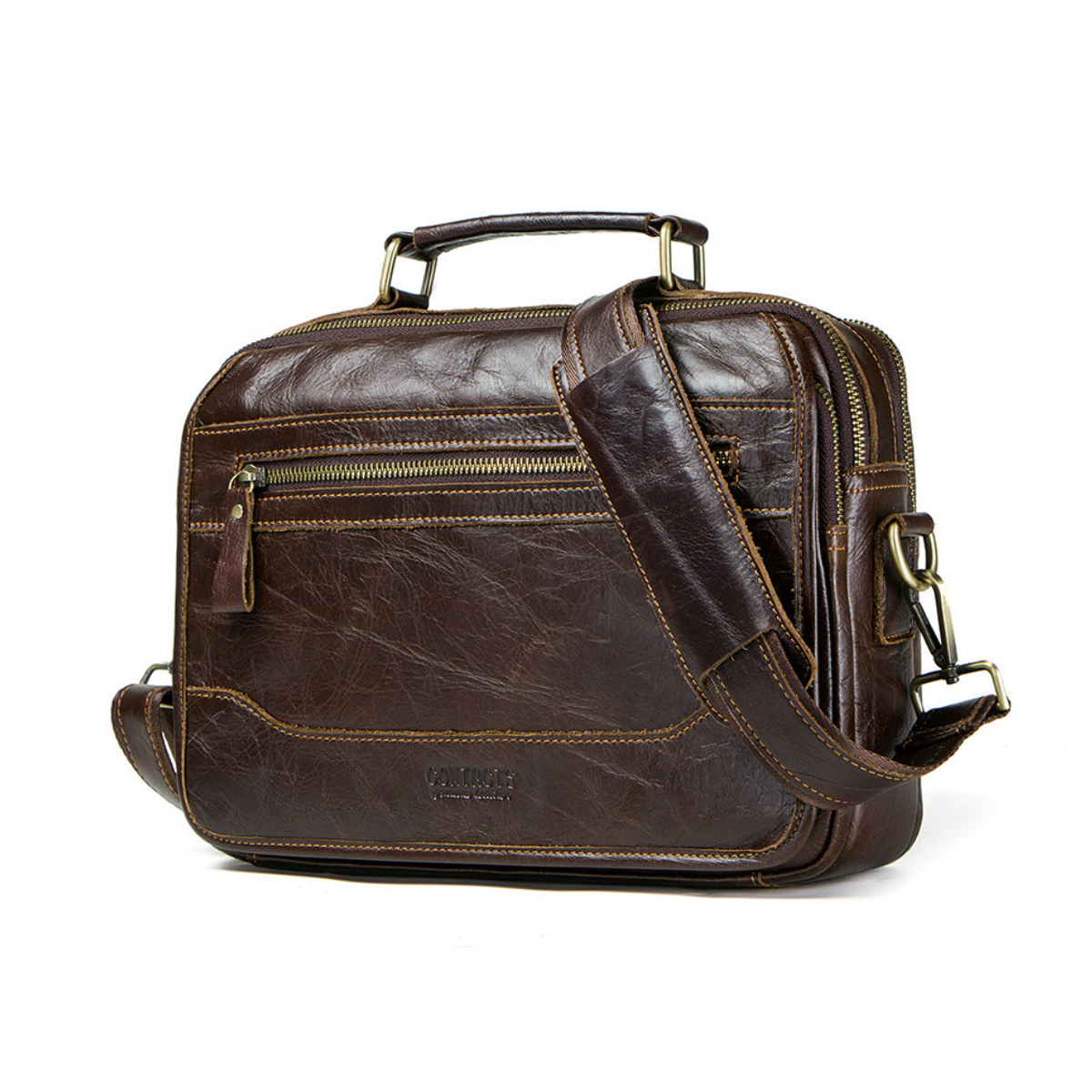 Bolsa Carteiro em Couro Sydney