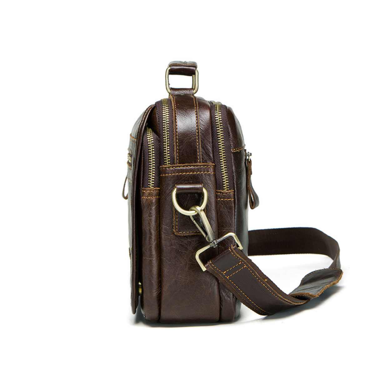 Bolsa Carteiro em Couro Sydney