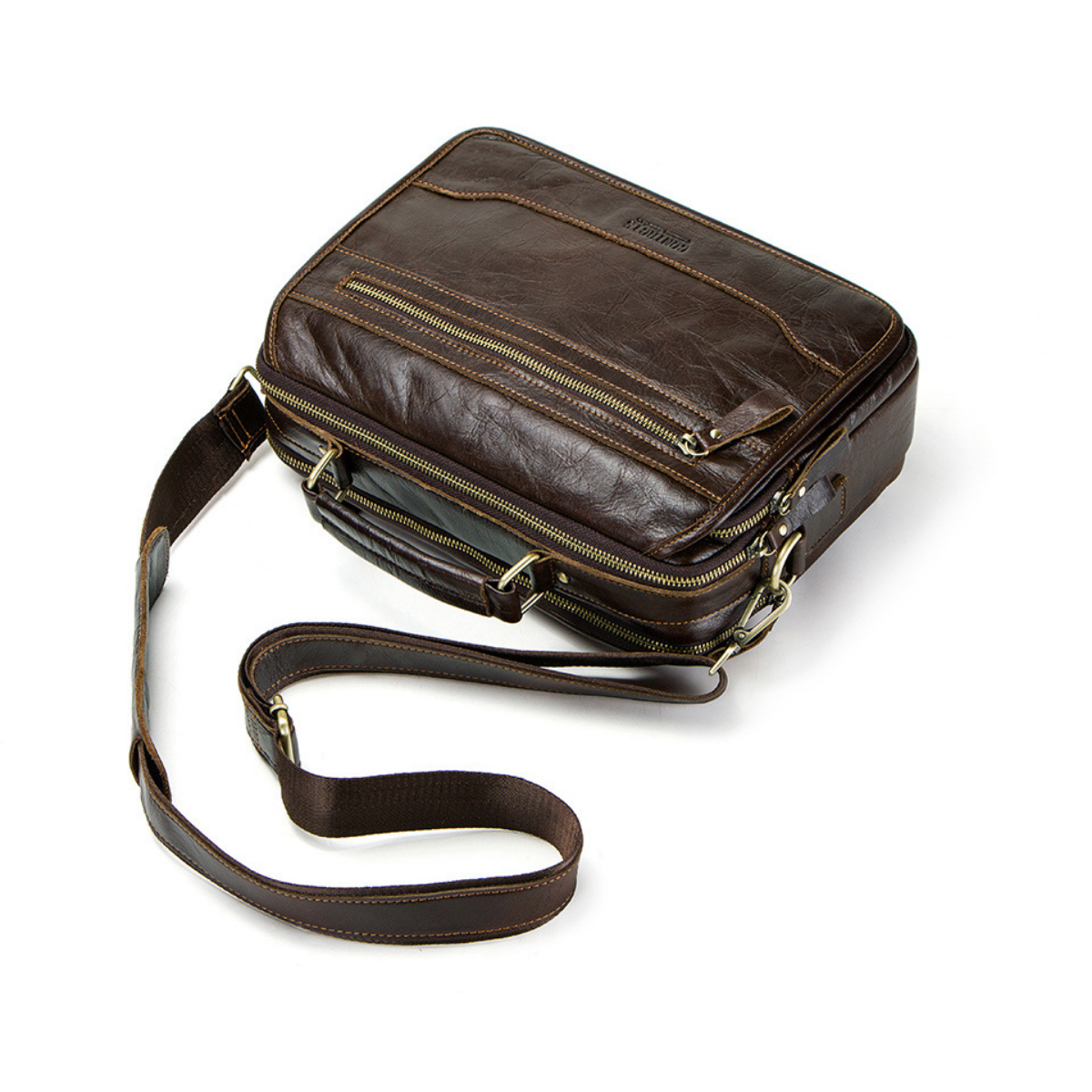Bolsa Carteiro em Couro Sydney