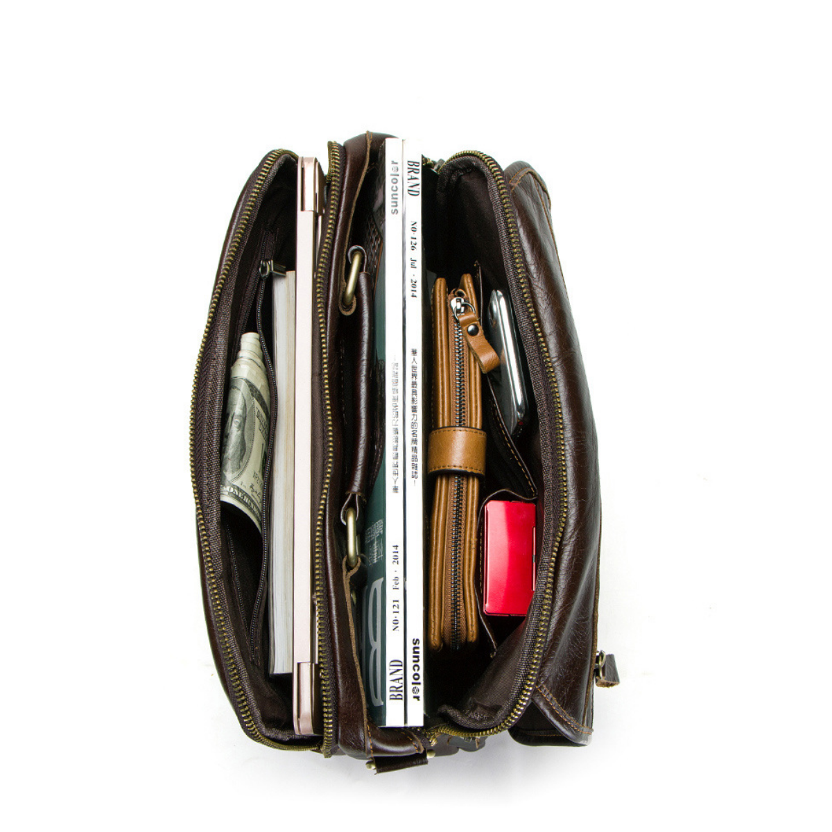Bolsa Carteiro em Couro Sydney