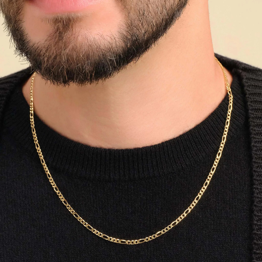 Colar Figaro Ouro 18k