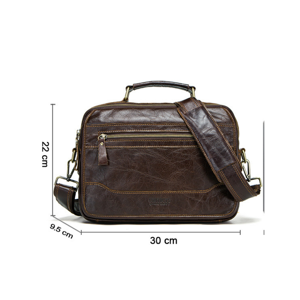 Bolsa Carteiro em Couro Sydney