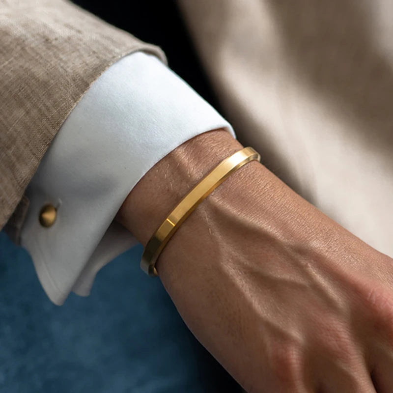 Bracelete Quentin Ouro Inox