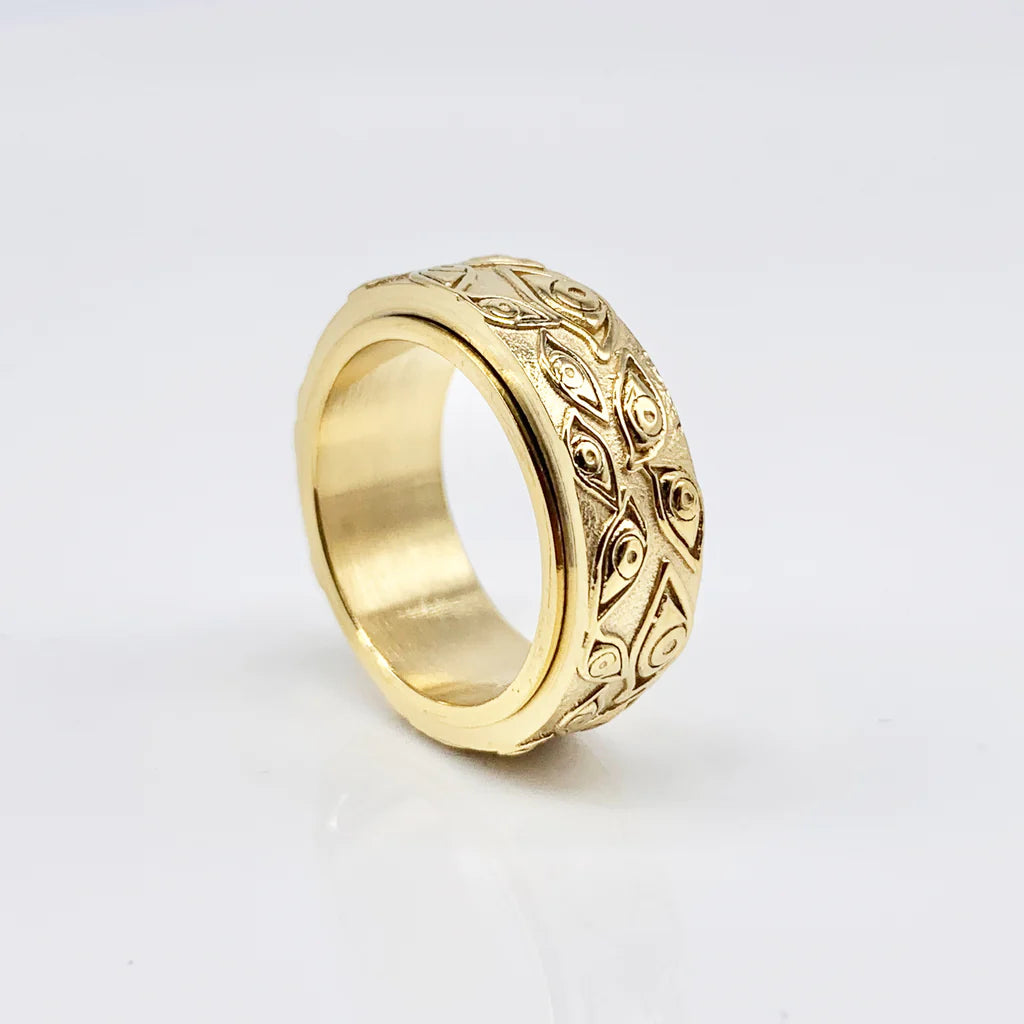Anel Horus Ouro Inox