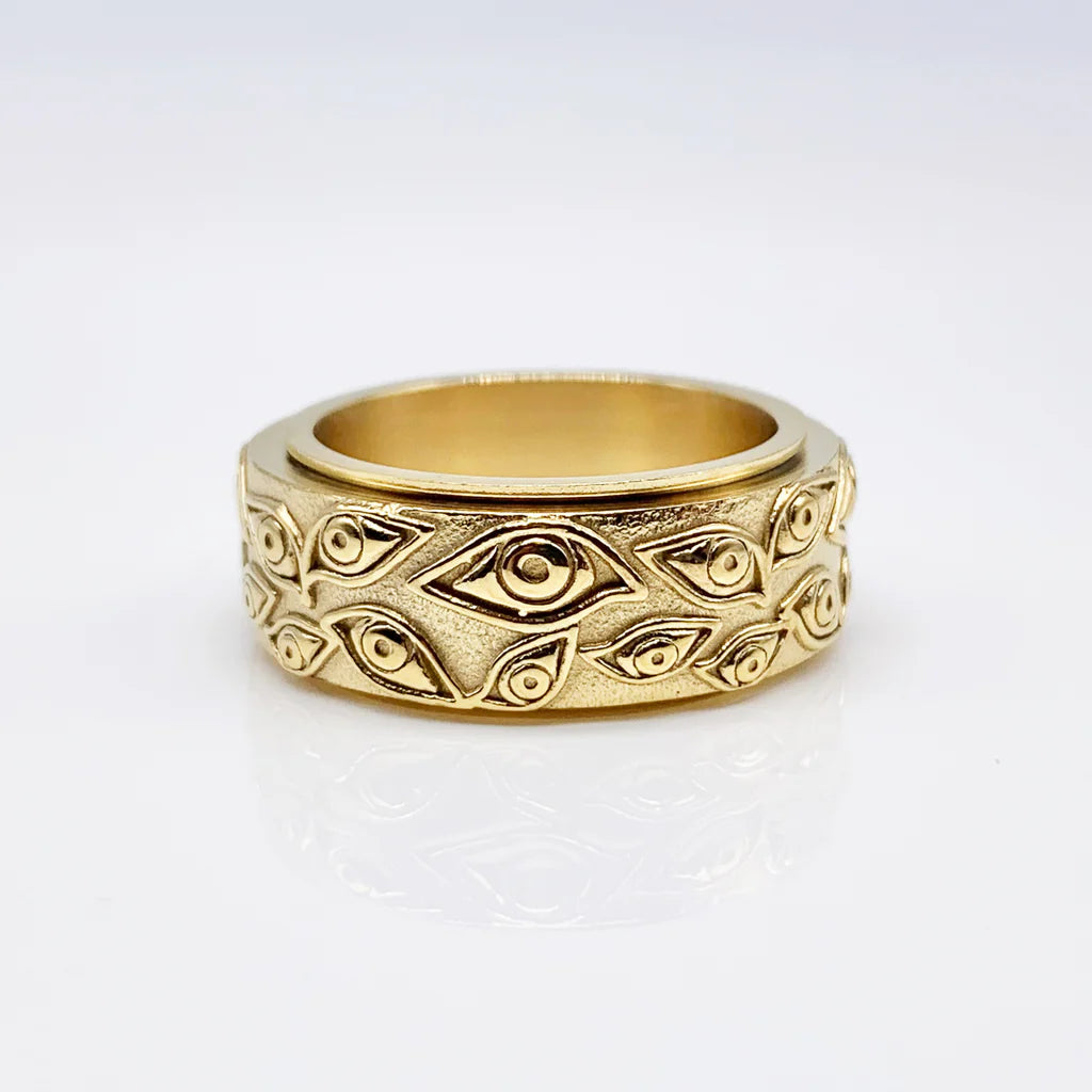 Anel Horus Ouro Inox