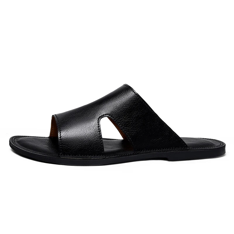 Sandália Masculina em Couro Bourbon