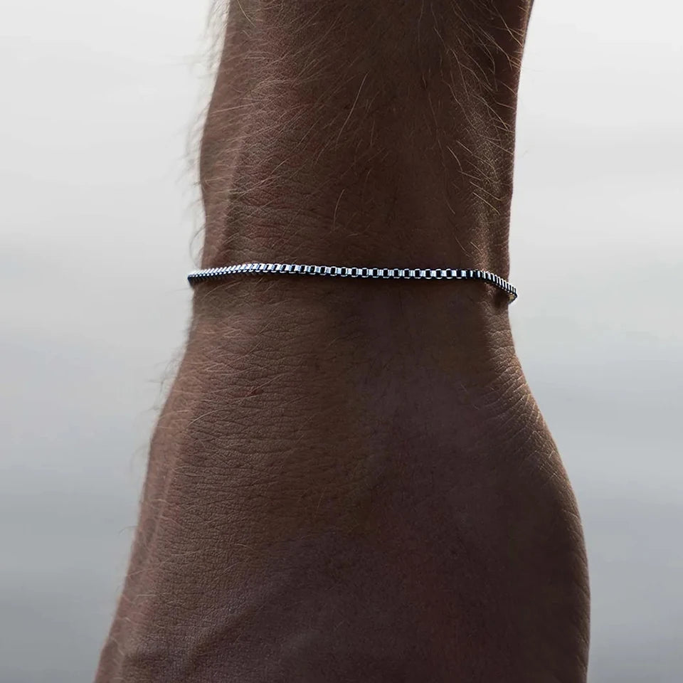 Pulseira Alistair Prata Inox