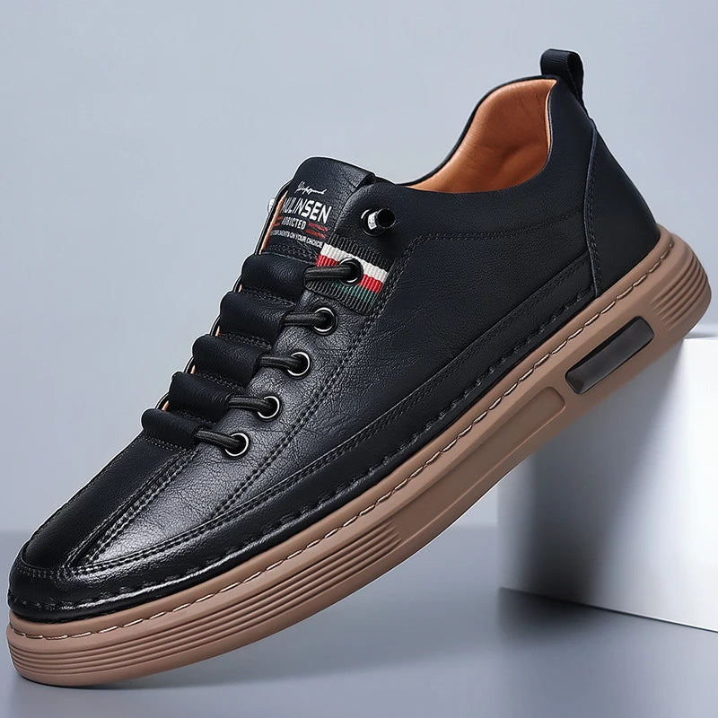 Tênis Casual Masculino em Couro Axel