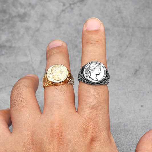 Anel Caesar Ouro Inox