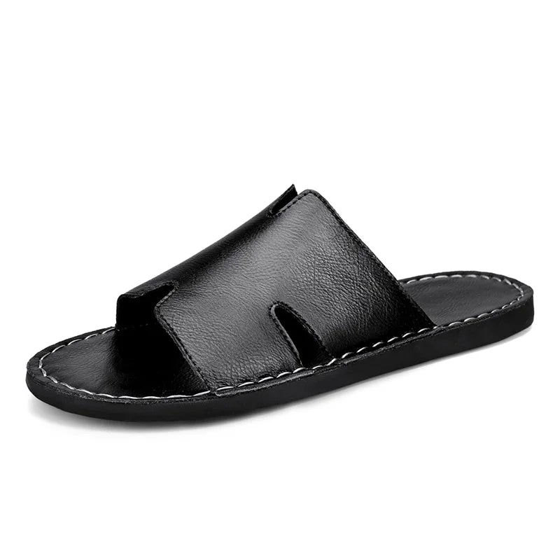 Sandália Masculina em Couro Cognac