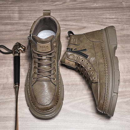 Bota Masculina Casual em Couro Hunter