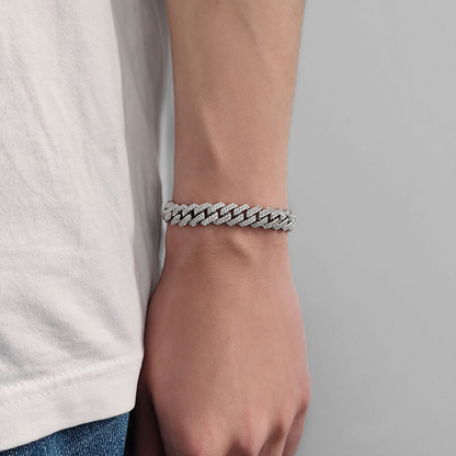 Pulseira Cuban Ice Inox