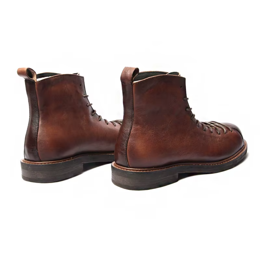 Bota Coturno Masculina em Couro Legítimo Samir