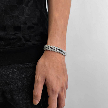 Pulseira Cuban Ice Inox